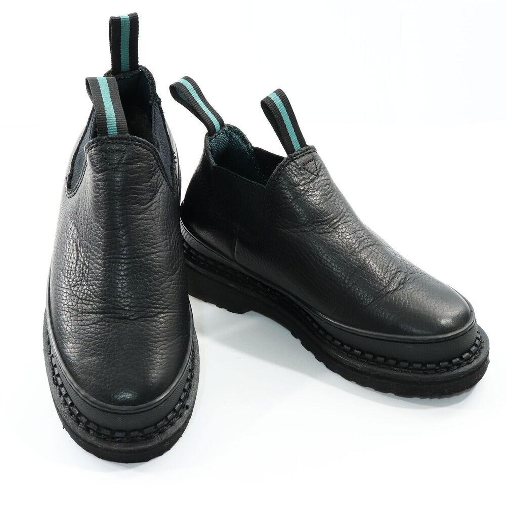 Georgia Boot Women's Giant Romeo Leather Boots size 5.5 Black G3060 Slip-On